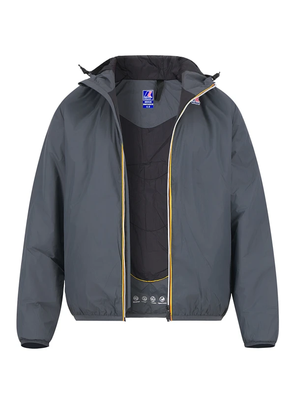 K-WAY, Regenjacke, Mikrofaser, Wasserabweisend, Dunkelgrau 3 K-WAY, Regenjacke, Mikrofaser, Wasserabweisend, Dunkelgrau