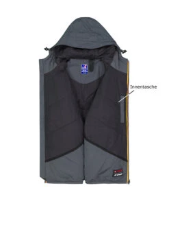 K-WAY, Regenjacke, Mikrofaser, Wasserabweisend, Dunkelgrau 7 K-WAY, Regenjacke, Mikrofaser, Wasserabweisend, Dunkelgrau -Herrenausstatter Geschaft 450744 norm3