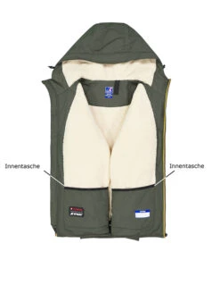 K-WAY, Regenjacke, Mikrofaser Wasserabweisend, Grün -Herrenausstatter Geschaft 450746 norm3