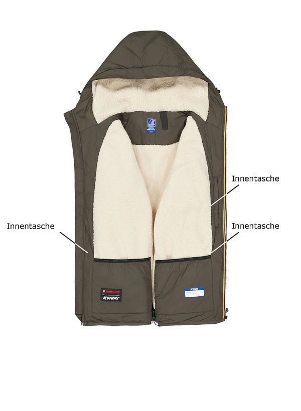 K-WAY, Regenjacke, Mikrofaser Wasserabweisend, Black Olive 5 K-WAY, Regenjacke, Mikrofaser Wasserabweisend, Black Olive – Bild 3