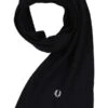Fred Perry, Schal, Wolle-Baumwolle, Navy -Herrenausstatter Geschaft 450787 norm