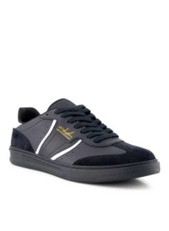 Fred Perry, Sneaker, Leder, Navy