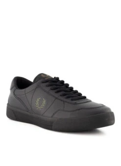 Fred Perry, Sneaker Leder, Black