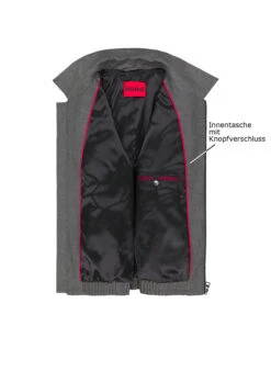 HUGO, Blouson Hellys, Performence Woll-Stretch, Grau -Herrenausstatter Geschaft 450807 norm3