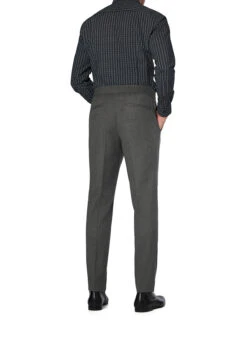 HUGO, Bundfaltenhose Getlin, Slim Fit, Wolle, Grau Meliert 7 HUGO, Bundfaltenhose Getlin, Slim Fit, Wolle, Grau Meliert -Herrenausstatter Geschaft 450808 norm2