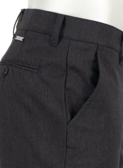 Alberto, Hose Lou, Regular Fit, Ceramica®, Anthrazit Meliert -Herrenausstatter Geschaft 450814 norm5