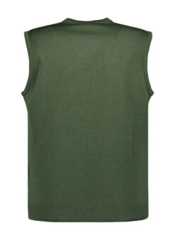 MAERZ Muenchen, Pullunder, Merinowolle Waschbar, Flaschengrün -Herrenausstatter Geschaft 450822 norm2