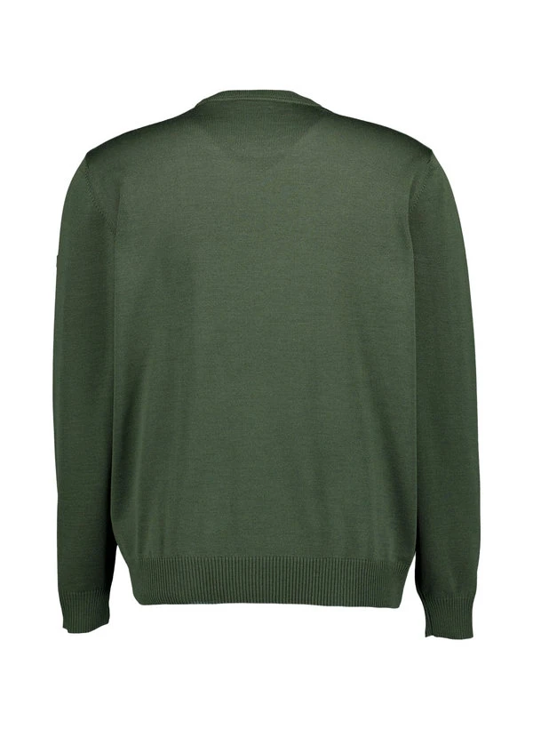 MAERZ Muenchen, Pullover, Merinowolle Waschbar, Waldgrün 5 MAERZ Muenchen, Pullover, Merinowolle Waschbar, Waldgrün – Bild 3