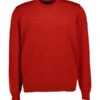 MAERZ Muenchen, Pullover, Merinowolle Waschbar, Rotorange -Herrenausstatter Geschaft 450827 norm