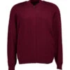 MAERZ Muenchen, Cardigan, Merinowolle Waschbar, Dunkelrot -Herrenausstatter Geschaft 450849 norm