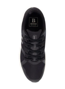 BOGGI MILANO, Sneaker, Textil, Black -Herrenausstatter Geschaft 450876 norm2