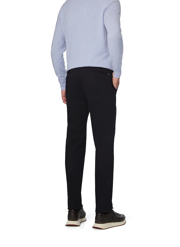 BOGGI MILANO, Hose Justin, Regular Fit, Baumwolle-Tencel™, Schwarz 5 BOGGI MILANO, Hose Justin, Regular Fit, Baumwolle-Tencel™, Schwarz – Bild 3