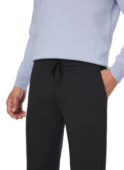 BOGGI MILANO, Sweatpants Giro, Regular Fit, Jersey, Schwarzgrau -Herrenausstatter Geschaft 450883 norm3