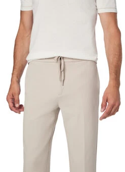 BOGGI MILANO, Sweatpants Mirko, Regular Fit, Jersey, Sand -Herrenausstatter Geschaft 450886 norm3