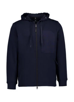 BOGGI MILANO, Sweatjacke, Baumwolle, Navy