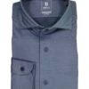 BOGGI MILANO, Hemd, Regular Fit, Jersey Atmungsaktiv, Indigo Meliert 2 BOGGI MILANO, Hemd, Regular Fit, Jersey Atmungsaktiv, Indigo Meliert -Herrenausstatter Geschaft 450895 norm