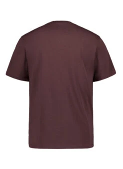 BOGGI MILANO, T-Shirt, Regular Fit, Baumwolle, Dunkelbraun -Herrenausstatter Geschaft 450902 norm2
