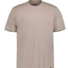 BOGGI MILANO, T-Shirt, Regular Fit, Baumwolle, Taupe -Herrenausstatter Geschaft 450905 norm