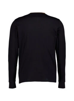 Fred Perry, Longsleeve, Baumwolle, Schwarz 7 Fred Perry, Longsleeve, Baumwolle, Schwarz -Herrenausstatter Geschaft 450921 norm2