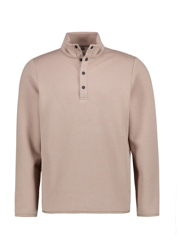 BOGGI MILANO, Sweatshirt, Regular Fit, Baumwolle, Taupe 3 BOGGI MILANO, Sweatshirt, Regular Fit, Baumwolle, Taupe