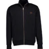 Fred Perry, Sweatjacke, Baumwolle, Schwarz -Herrenausstatter Geschaft 450928 norm