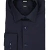 BOSS Black, Hemd Joe, Regular Fit, Baumwoll-Stretch, Dunkelblau 2 BOSS Black, Hemd Joe, Regular Fit, Baumwoll-Stretch, Dunkelblau -Herrenausstatter Geschaft 450939 norm