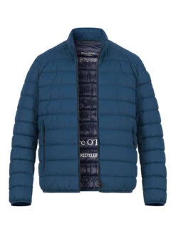 Marc O'Polo, Steppjacke, Mikrofaser Wasserabweisend, Blau