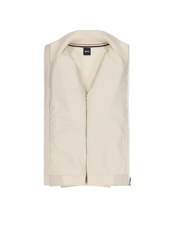 BOSS Black, Hybridjacke Ibaio, Baumwolle Mikrofaser, Ecru 5 BOSS Black, Hybridjacke Ibaio, Baumwolle Mikrofaser, Ecru – Bild 3