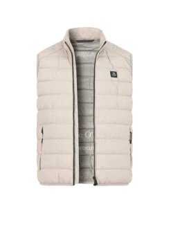 Marc O'Polo, Steppweste, Mikrofaser Wasserabweisend, Hellgrau