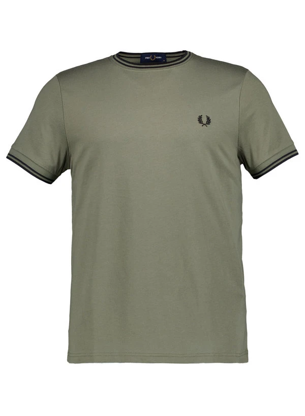 Fred Perry, T-Shirt, Baumwolle, Olivgrün 3 Fred Perry, T-Shirt, Baumwolle, Olivgrün