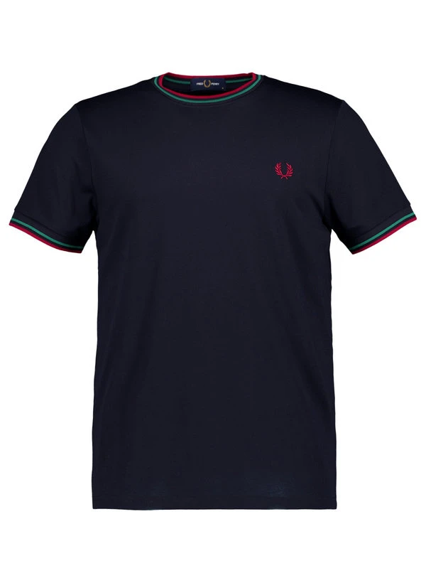 Fred Perry, T-Shirt, Baumwolle, Navy 3 Fred Perry, T-Shirt, Baumwolle, Navy