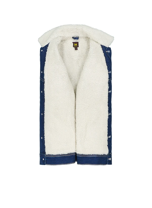 Lee, Jeansjacke, Baumwolle Warmgefüttert, Blau 5 Lee, Jeansjacke, Baumwolle Warmgefüttert, Blau – Bild 3