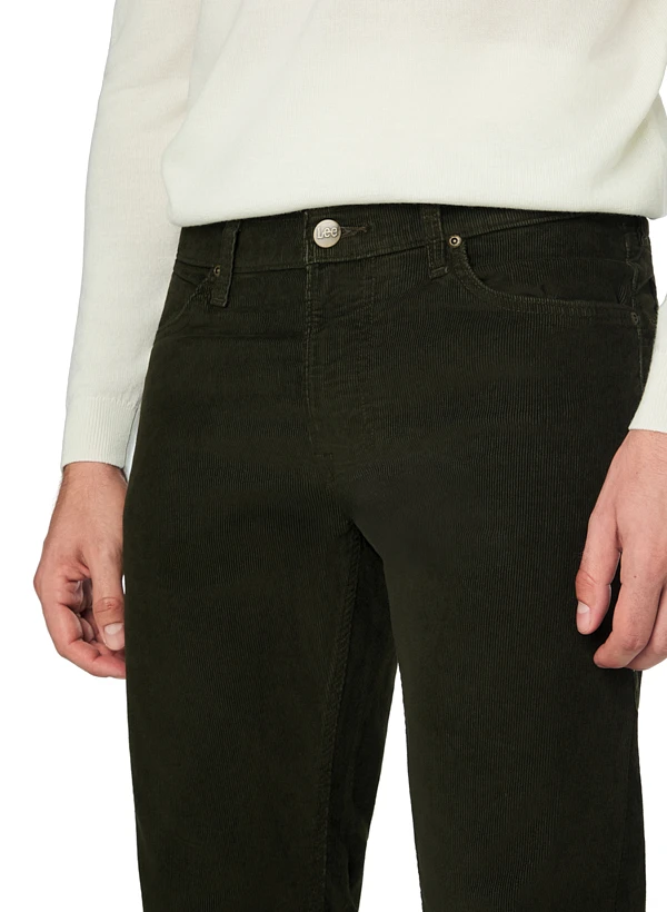 Lee, Hose Daren, Cord, Dunkeloliv 6 Lee, Hose Daren, Cord, Dunkeloliv – Bild 4