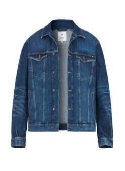 MUSTANG, Jeansjacke Dallas,Baumwoll-Stretch, Medium Dark