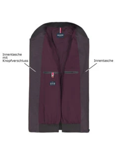 HECHTER PARIS, Blouson, Modern Fit, Mikrofaser, Dunkelbraun -Herrenausstatter Geschaft 451021 norm3