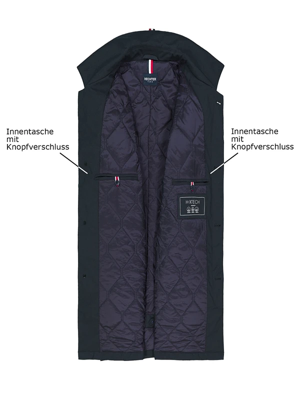 HECHTER PARIS, Mantel, Mikrofaser Wasserabweisend, Nachtblau 5 HECHTER PARIS, Mantel, Mikrofaser Wasserabweisend, Nachtblau – Bild 3