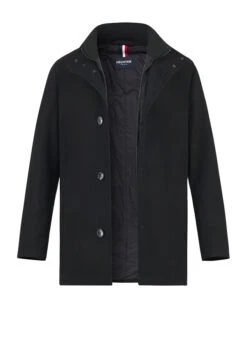 HECHTER PARIS, Jacke, Wolle Wattiert, Schwarz