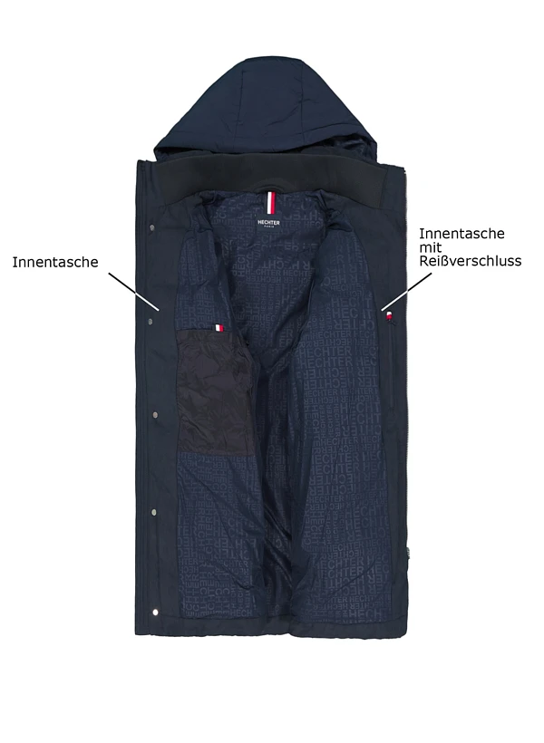 HECHTER PARIS, Steppjacke, Mikrofaser Wasserabweisend, Nachtblau 5 HECHTER PARIS, Steppjacke, Mikrofaser Wasserabweisend, Nachtblau – Bild 3