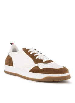 HECHTER PARIS, Sneaker, Leder, Weiß-braun