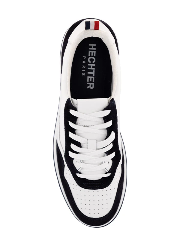 HECHTER PARIS, Sneaker, Leder, Weiß-nachtblau 4 HECHTER PARIS, Sneaker, Leder, Weiß-nachtblau – Bild 2
