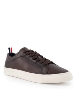 HECHTER PARIS, Sneaker, Leder, Schwarz-braun
