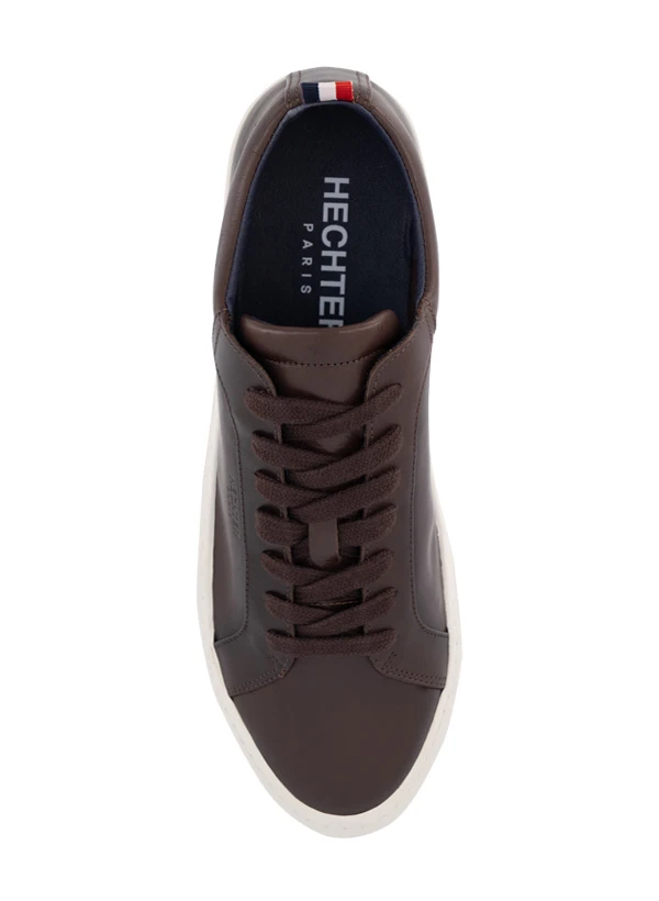 HECHTER PARIS, Sneaker, Leder, Schwarz-braun 4 HECHTER PARIS, Sneaker, Leder, Schwarz-braun – Bild 2
