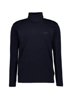 HECHTER PARIS, Rollkragenshirt, Baumwolle, Nachtblau