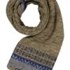 N.Z.A., Schal, Baumwolle, Grün Gemustert -Herrenausstatter Geschaft 451119 norm