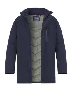 N.Z.A., Parka, Mikrofaser Wasserabweisend, Navy