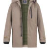 N.Z.A., Parka, Mikrofaser Wasserabweisend, Beige -Herrenausstatter Geschaft 451162 norm