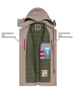 N.Z.A., Parka, Mikrofaser Wasserabweisend, Beige 7 N.Z.A., Parka, Mikrofaser Wasserabweisend, Beige -Herrenausstatter Geschaft 451162 norm3