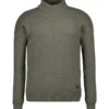 N.Z.A., Stehkragenpullover, Baumwolle, Militärgrün Meliert 1 N.Z.A., Stehkragenpullover, Baumwolle, Militärgrün Meliert -Herrenausstatter Geschaft 451203 norm