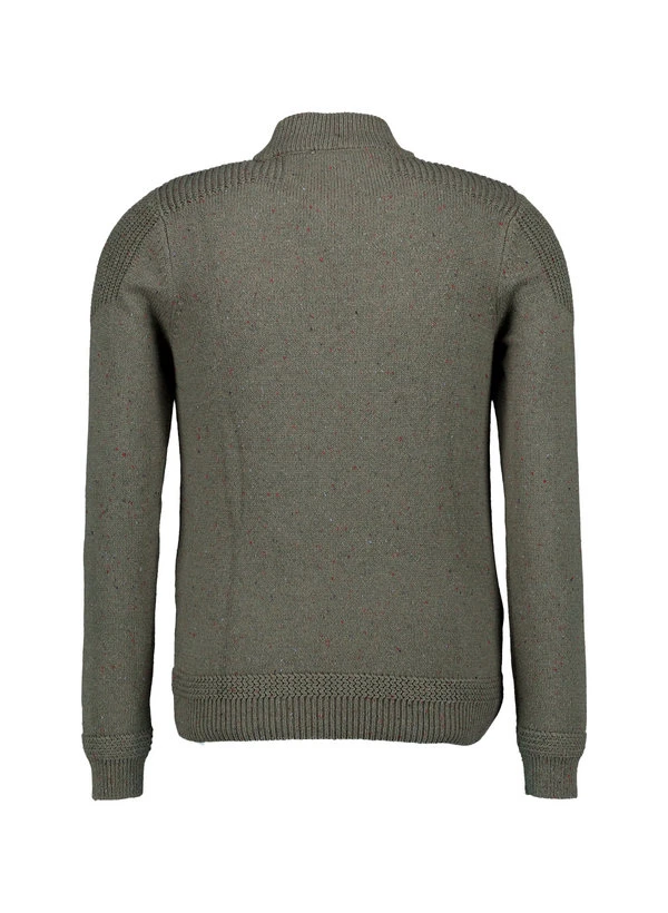 N.Z.A., Stehkragenpullover, Baumwolle, Militärgrün Meliert 5 N.Z.A., Stehkragenpullover, Baumwolle, Militärgrün Meliert – Bild 3