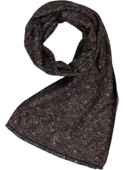 HECHTER PARIS, Schal, Viskose, Braun-navy Meliert